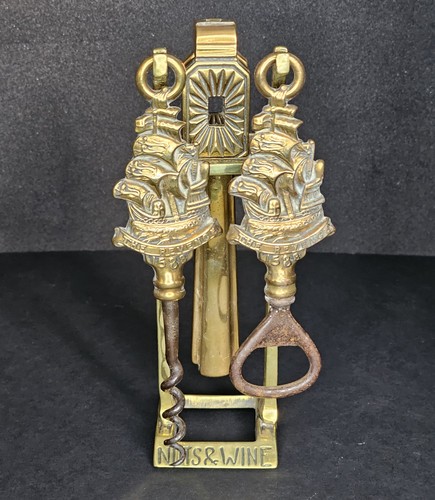Vintage brass nuts wine - brass, &