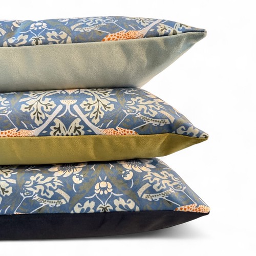 Luxury printed velvet cushion - luxury,