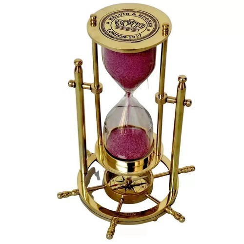 Brass sand timer - sand,