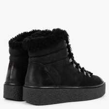 Black Suede Sporty Hiker