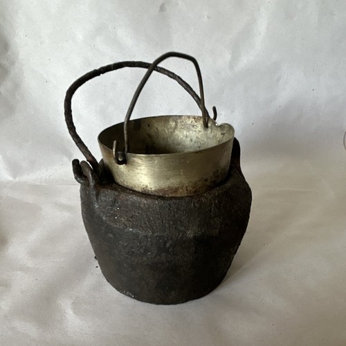 Cast iron cauldron - cast,