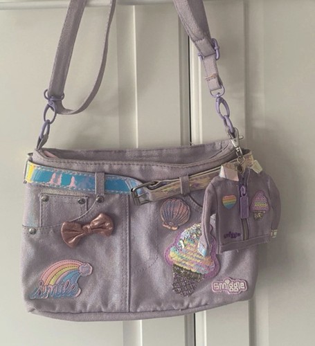 Smiggle purple canvas shoulder - purple,