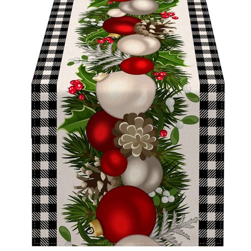 Black and white gingham - black,