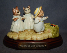Beswick Beatrix Potter " Mittens,Tom Kitten and Moppet " Collectors Tableau 1999
