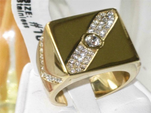 Mens gold ring signet - , 18kt