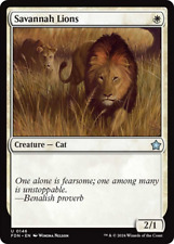 MTG 4x Savannah Lions [Playset, Foundations, Near Mint]