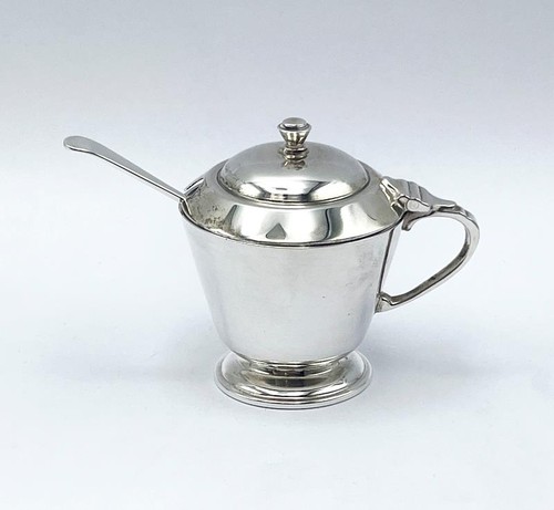 Harrods silver mustard pot - silver,