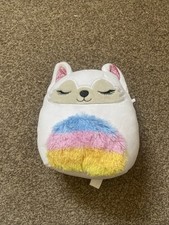 Squishmallows Gracelynn Winter Fox Rainbow Soft Toy Plush 7.5 Inch(no name tag)