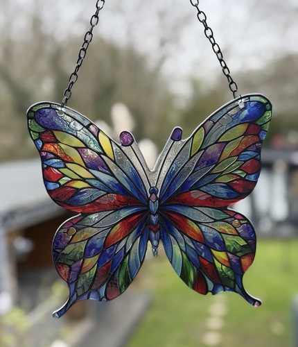 Butterfly stained glass effect - butterfly,
