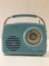 Goodmans Brilliant Addition Classic AM/FM Retro Radio Blue USB/SD Input New
