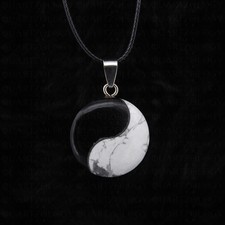 Natural Black Obsidian White