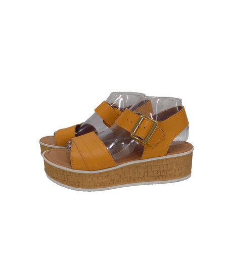 Next yellow leather - sandals, uk