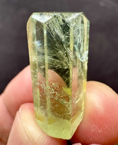 Polished yellow heliodor - polished, beryl