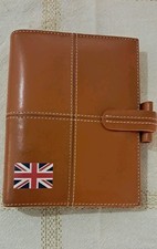 Vintage Filofax Pocket Cross Italian leather Organiser - caramel.