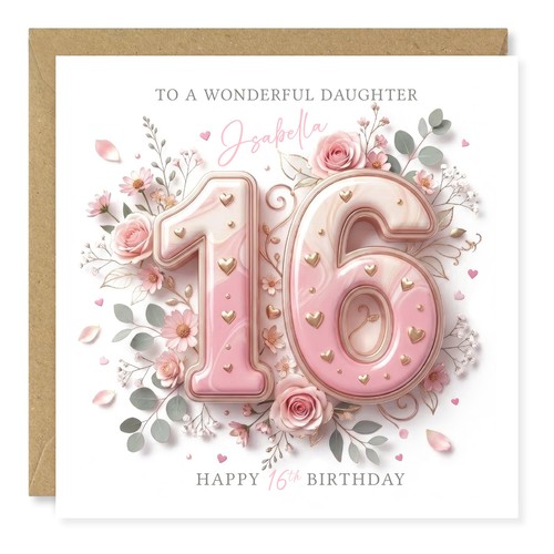 Personalised 16th birthday - 16th,