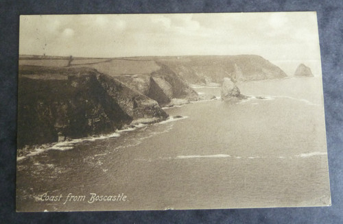 Coast from boscastle vintage - from,