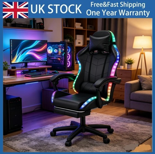 Reclining gaming chair with - gaming,