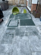 Omlet Eglu Classic Rabbit Hutch / Chicken Coop with 2m run and accessories 