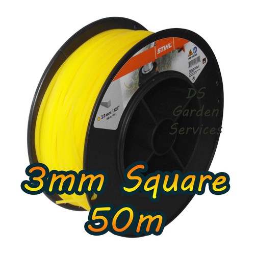 Strimmer line 3mm square 50m - 3mm,