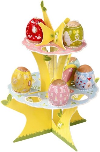 Easter egg multicoloured - egg, tree