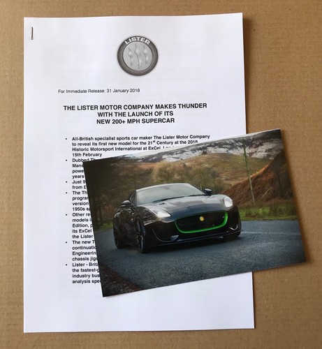 Lister jaguar type thunder - jaguar, f-type