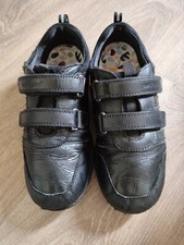 Hush Puppies Junior Boys School Shoes. Size 13.5  Black  Leather - Josh Jnr