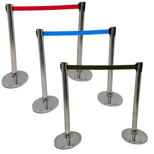 Chrome retractable queue - chrome,
