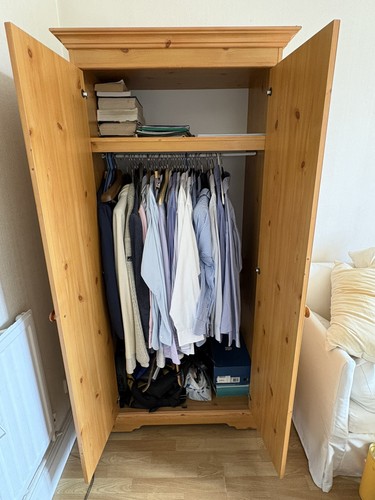 Pine wardrobe - pine,