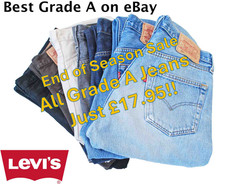 **SALE** - VINTAGE LEVIS 501 JEANS GRADE A  W30 W32 W34 W36 W38 W40 501S