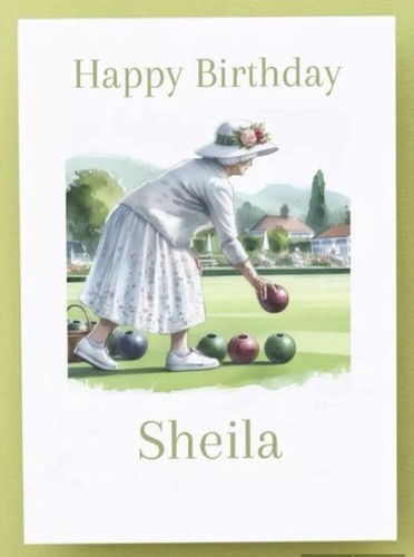 Personalised lawn bowls