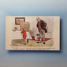 Comic Postcard C1925 Young Boy New Baby Rather Have A Rocking Horse F.G. Lewin