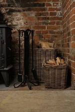 Square Kubu Wicker Rattan Log