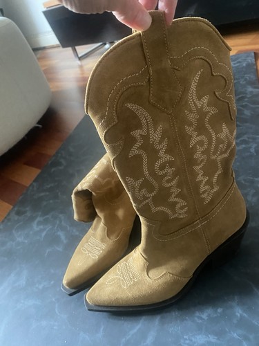 Brand new zara suede - brand, cowboy