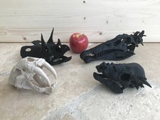 Mini set of Dinosaur Skulls - 3D print Triceratops Spinosaurus Sabre tooth tiger