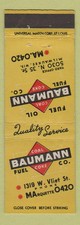 Matchbook Cover - Baumann Coal
