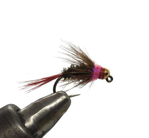 Tungsten beadhead jig red dart - red,