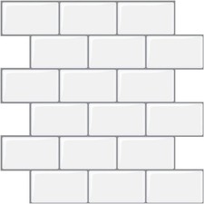 10-Pack 3D Peel & Stick Subway Wall Tiles – 1.6mm Thicker Version 12" x 12"