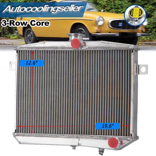 Row aluminum radiator for - 3-row,