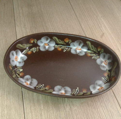 Oval terracotta serving oven - oval,