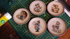 Five Small Hummel Plates by