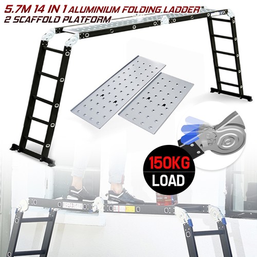 Folding ladder - 5.7m,