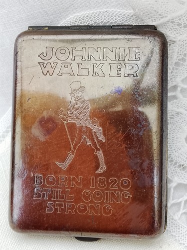 Johnnie walker engraved metal - walker,