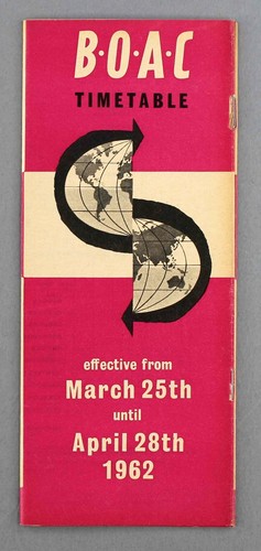 Boac airline timetable march - boac,