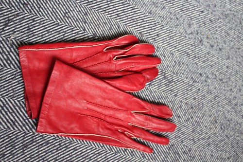Vintage gould red leather - vintage,