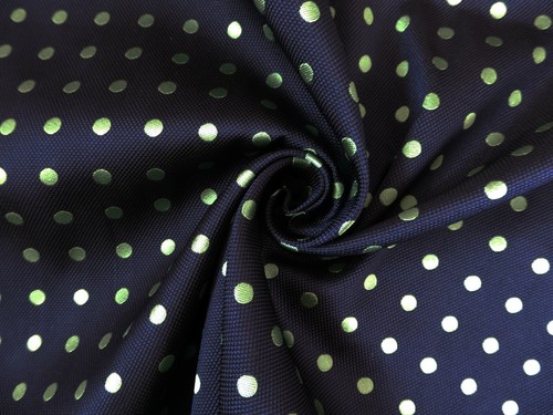 Mint polka dot navy - mint,