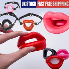 Lips Ring Open Mouth Gag Silicone Ball BDSM Bondage Slave Flirting Restraint