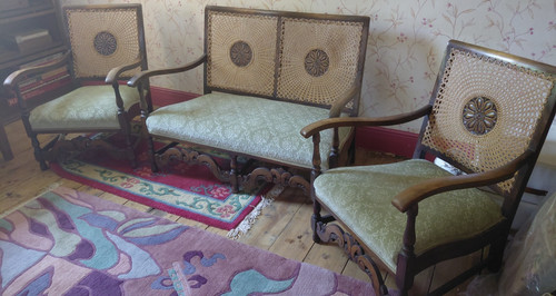 Antique piece bergere - 3,