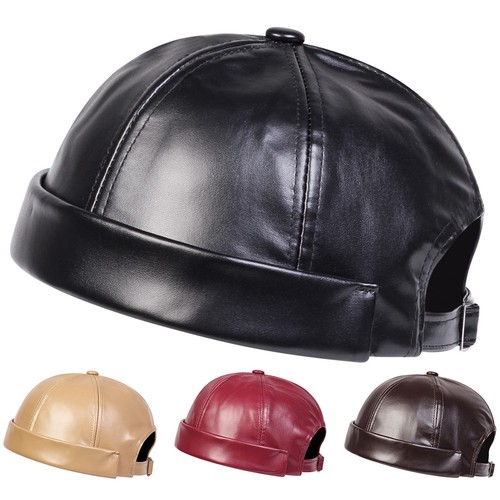 Mens leather skullcap - mens,