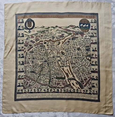 Scarf vintage authentic map - vintage,
