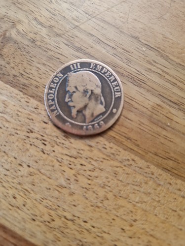 1862 french coin napoleon 111 - coin, napoleon.111